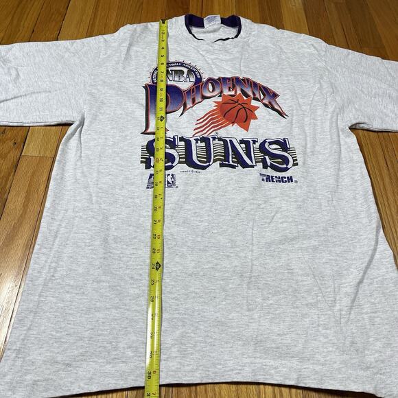 Vintage Phoenix Suns Mock Double Layer XL Single Stitch T-Shirt Trench 1992 NBA - Picture 9 of 12
